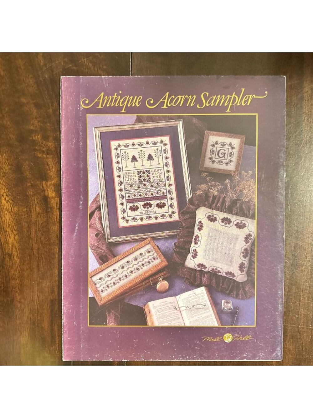 Antique Acorn Sampler Cross Stitch Pattern Book By Merry Wind Farm